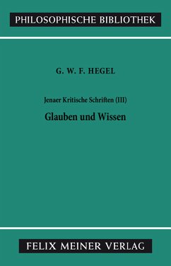 Jenaer Kritische Schriften (III) (eBook, PDF) - Hegel, Georg Wilhelm Friedrich