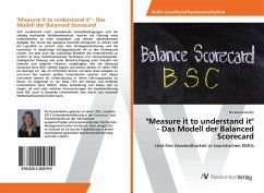&quote;Measure it to understand it&quote; - Das Modell der Balanced Scorecard