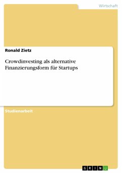 Crowdinvesting als alternative Finanzierungsform für Startups (eBook, PDF)