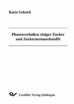 Cover Phasenverhalten einiger Zucker und Zuckeraustauschstoffe (eBook, PDF)