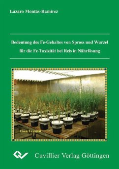 Cover Bedeutung des Fe-Gehaltes von Spross und Wurzel für die Fe-Toxizität bei Reis in Nährlösung (eBook, PDF)
