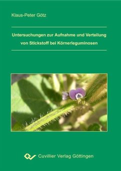 Cover Untersuchungen zur Aufnahme und Verteilung von Stickstoff bei Körnerleguminosen (eBook, PDF)