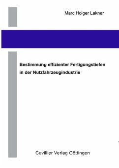 Cover Bestimmung effizienter Fertigungstiefen in der Nutzfahrzeugindustrie (eBook, PDF)