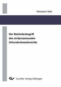 Cover Der Behördenbegriff des zivilprozessualen Urkundenbeweisrechts (eBook, PDF)