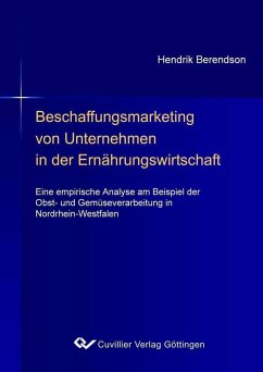 Cover Beschaffungsmarketing von Unternehmen in der Ernährungswirtschaft (eBook, PDF)