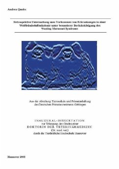 Cover Retrospektive Untersuchung zum Vorkommen von Erkrankungen in einer Weißbüschelaffenkolonie unter besonderer Berücksichtigung des Wasting Marmoset Syndroms (eBook, PDF)