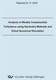 Analysis of Weakly Compressible Turbulence using Symmetry Methods and Direct Numerical Simulation (eBook, PDF)