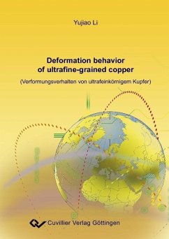 Cover Deformation behavior of ultrafine-grained copper (Verformungdverhalten von ultrafeinkörnigem Kupfer) (eBook, PDF)