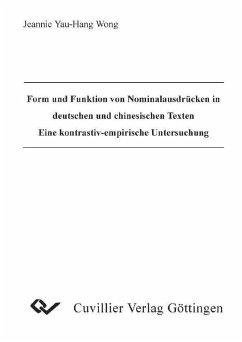 Cover Form und Funktion von Nominalausdrücken in deutschen und chinesischen Texten (eBook, PDF)