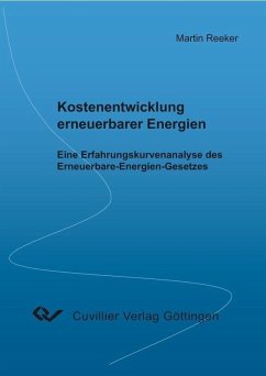 Cover Kostenentwicklung erneuerbarer Energien (eBook, PDF)
