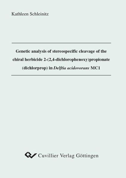 Genetic analysis of stereospecific cleavage of the chiral herbicide 2-(2,4-dichlorophenoxy) propionate (dichlorprop) in Delftia acidovorans MC1 (eBook, PDF) Genetic analysis of stereospecific cleavage of the chiral herbicide 2-(2,4-dichlorophenoxy) propionate (dichlorprop) in Delftia acidovorans MC1 (eBook, PDF)