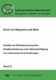 Ansätze zur Risikosteuerung einer Kreditversicherung unter Berücksichtigung von Unternehmensverflechtungen (eBook, PDF)