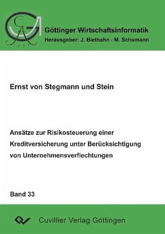 Cover Ansätze zur Risikosteuerung einer Kreditversicherung unter Berücksichtigung von Unternehmensverflechtungen (eBook, PDF)