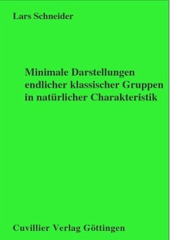 Cover Minimale Darstellungen endlicher klassischer Gruppen in natürlicher Charakteristik (eBook, PDF)