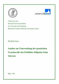 Cover Ansätze zur Untersuchung der genetischen Ursachen für den Erbfehler Stülpzitze beim Schwein (eBook, PDF)