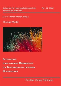 Cover Entwicklung einer planaren Messmethode zur Bestimmung von optischen Modenfeldern (eBook, PDF)