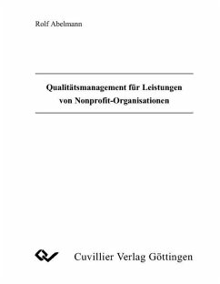 Cover Qualitätsmanagement für Leistungen von Nonprofit-Organisationen (eBook, PDF)