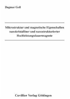 Cover Mikrostruktur und magnetische Eigenschaften nanokristalliner und nanostrukturierter Hochleistungsdauermagnete (eBook, PDF)