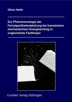 Cover Zur Phänomenologie der Feinsrpartikelentstehung bei transientem mechanischem Energieeintrag in ungeordnete Festkörper (eBook, PDF)
