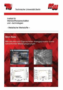 Cover Mikrostruktur und Eigenschaften stranggepresster sowie kaltverfomter Messinglegierungen (eBook, PDF)