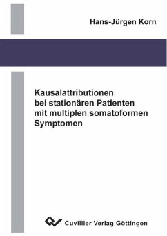 Cover Kausalattributionen bei stationären Patienten mit multiplen somatoformen Symptomen (eBook, PDF)
