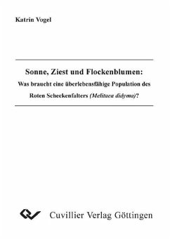 Cover Sonne, Ziest und Flockenblumen: Was braucht eine überlebensfähige Population des Roten Scheckenfalters (Melitea didyma)? (eBook, PDF)
