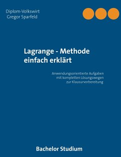 Lagrange - Methode einfach erklärt - Sparfeld, Gregor