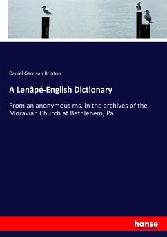 A Lenâpé-English Dictionary - Brinton, Daniel Garrison