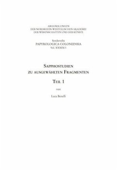 Cover Sapphostudien zu ausgewählten Fragmenten, 2 Teile