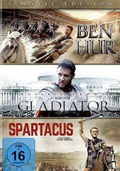 Ben Hur / Gladiator / Spartacus - 3 Movie Edition DVD-Box - Jack Huston,Toby Kebbell,Morgan Freeman