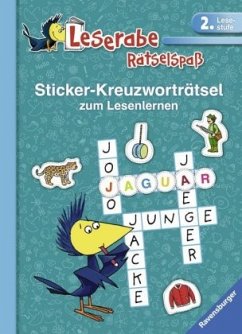 Leserabe: Sticker-Kreuzworträtsel zum Lesenlernen (2. Lesestufe), türkis - Johannsen, Anne