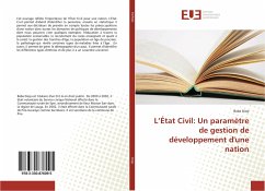L¿État Civil: Un paramètre de gestion de développement d'une nation - Diop, Baba