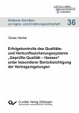 Erfolgskontrolle des Qualitäts- und Herkunftssicherungssystems „Geprüfte Qualität – Hessen“ unter besonderer Berücksichtigung der Vertragsregelungen (eBook, PDF)