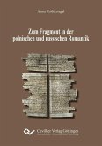 Zum Fragment in der polnischen und russischen Romantik (eBook, PDF)