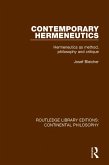 Contemporary Hermeneutics (eBook, ePUB)