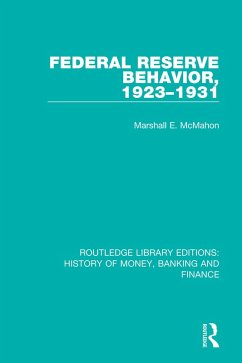 Cover Federal Reserve Behavior, 1923-1931 (eBook, ePUB)