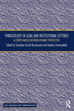 Phraseology in Legal and Institutional Settings (eBook, ePUB)