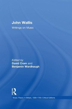 Cover John Wallis: Writings on Music (eBook, ePUB)
