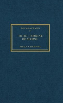 Cover 'To fill, forbear, or adorne' (eBook, ePUB)