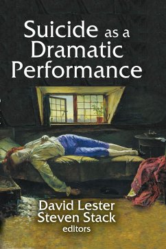 Cover Suicide as a Dramatic Performance (eBook, ePUB)