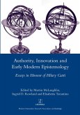 Authority, Innovation and Early Modern Epistemology (eBook, ePUB)
