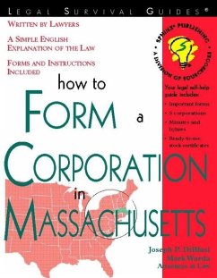 How to Form a Corporation in Massachusetts (eBook, ePUB) - DiBlasi, Joseph P