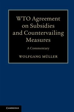 WTO Agreement on Subsidies and Countervailing Measures (eBook, PDF) - Muller, Wolfgang