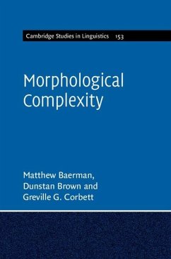 Morphological Complexity (eBook, ePUB) - Baerman, Matthew