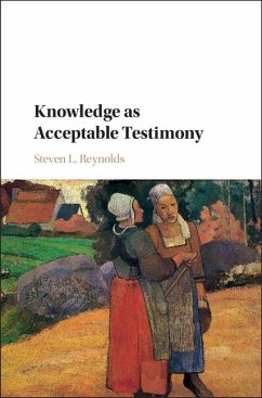 Cover Knowledge as Acceptable Testimony (eBook, ePUB)