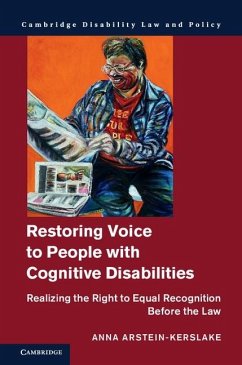 Cover Restoring Voice to People with Cognitive Disabilities (eBook, ePUB)