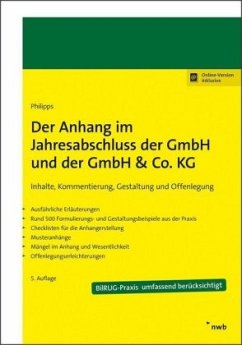 Der Anhang im Jahresabschluss der GmbH und der GmbH & Co. KG - Philipps, Holger