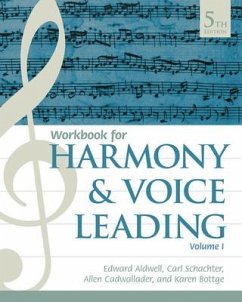 Student Workbook, Volume I for Aldwell/Schachter/Cadwallader's Harmony and Voice Leading, 5th - Aldwell, Edward; Schachter, Carl; Cadwallader, Allen