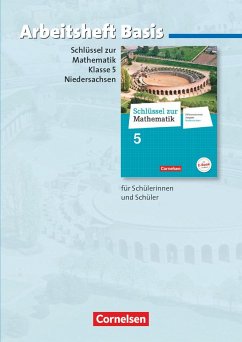 Schlüssel zur Mathematik 5. Schuljahr - Differenzierende Ausgabe Niedersachsen - Arbeitsheft Basis mit eingelegten Lösungen - Schubert, Gabriele