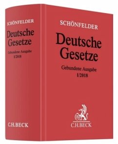 Cover Schönfelder Deutsche Gesetze, gebundene Ausgabe ohne Fortsetzung, Ausg. I/2018